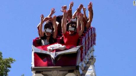 Take a ride on a virtual reality roller coaster 