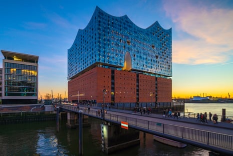 Hamburg’s ultra-modern Elbphilharmonie concert hall.