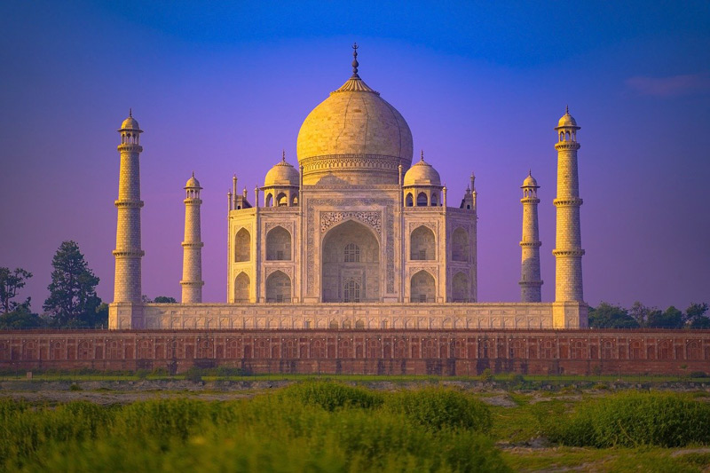 Taj Mahal at sunset