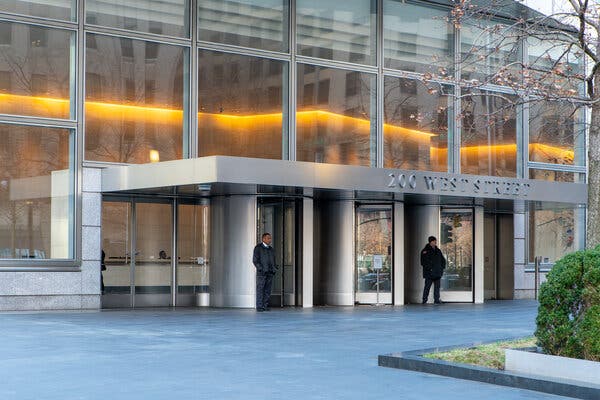 Goldman Sachs’s headquarters in Manhattan. Remote working during the pandemic has persuaded many companies to shift operations to lower-cost locations.