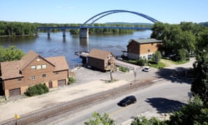 Marquette, known as North McGregor, Iowa. In 1920, Marquette was the largest railroad terminal in Iowa.