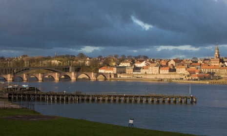 Berwick overlooking the River Tweed.