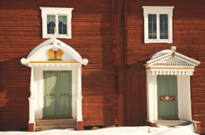 Intricate detail on Hälsingland farmhouses