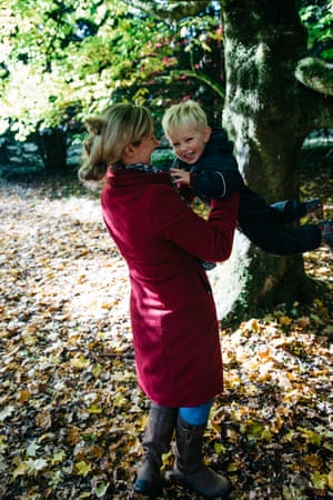 Lauren and Finn Metcalfe play at Westonbirt