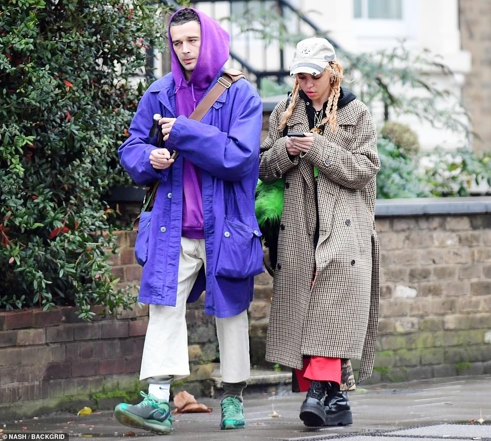 New relationship: Twigs and Healy were first linked in January of this year, and he confirmed rumors that they were together when he shared a photo of her sitting on his lap in February, shortly after both performed at the NME Awards