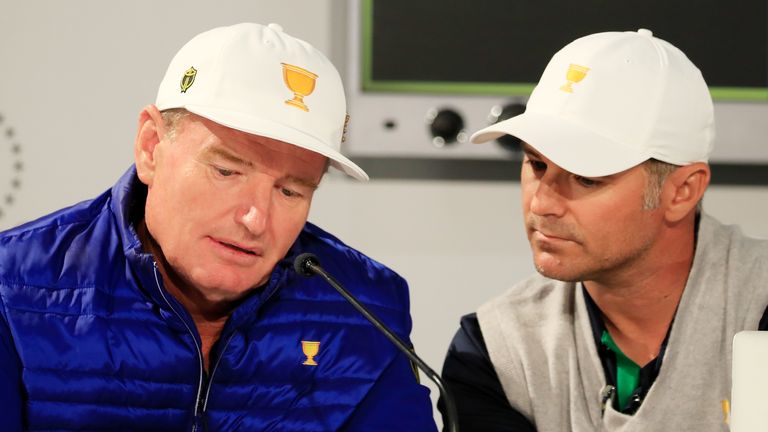 Immelman was assistant captain to Ernie Els in 2019 