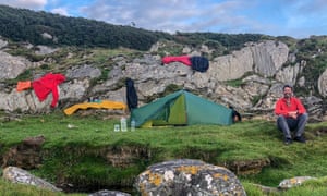 Drying out camp, Point of Knap, Kintyre.