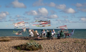 Drinks on the beach, Ferring, West Sussex