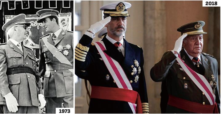 Franco kept Spain isolated under his iron-fisted rule for almost four decades. Juan Carlos led the country out of this dark era (1973), but it is now up to his son Felipe, the new king, to guide Spain through its current crisis (2018).