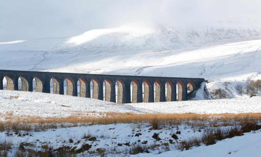 Ribblehead Viaduct at the foot of Whernside