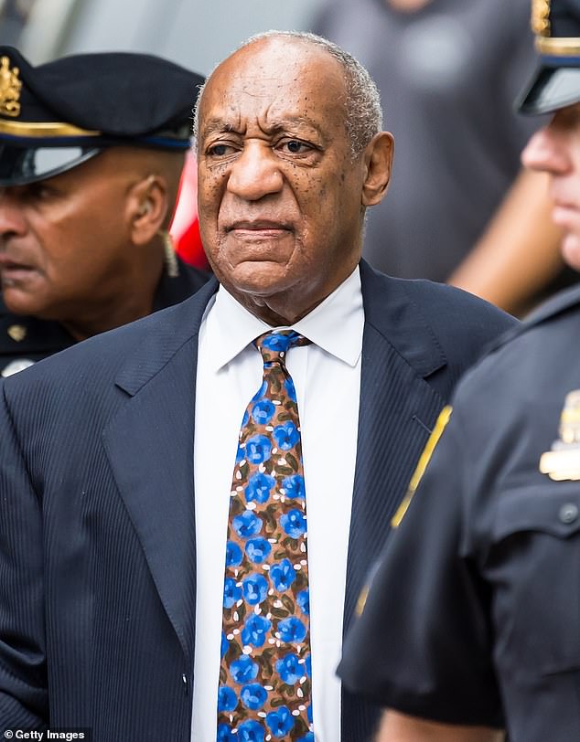 Cosby was snapped at his 2018 sentencing in Norristown, Pennsylvania