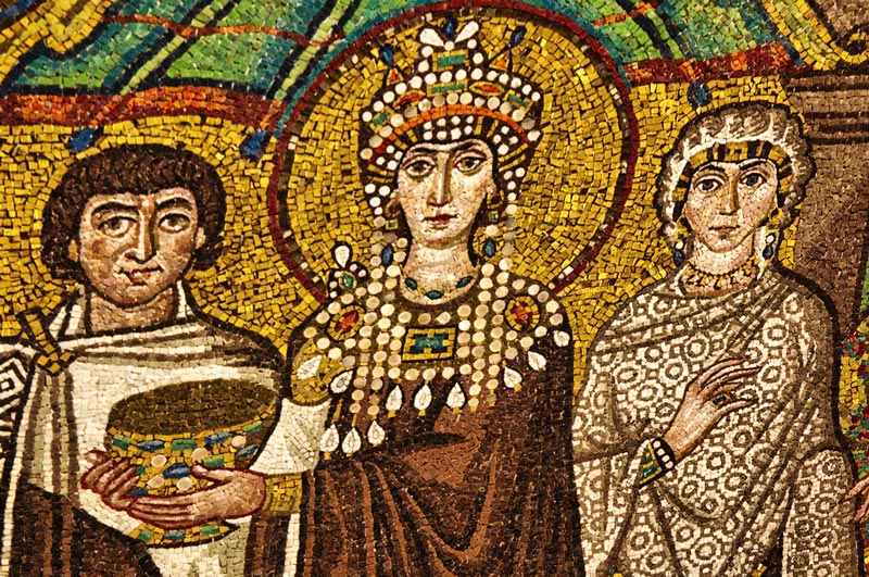 A mosaic in Ravenna, Italy