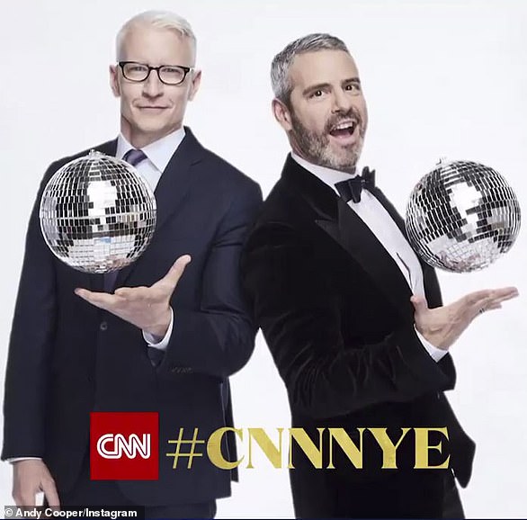 They love to let the ball drop: New Year’s Eve Live with Anderson Cooper and Andy Cohen will be held in Times Square