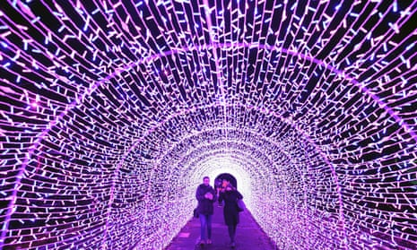 Tunnel of light: Edinburgh Zoo’s Christmas Nights is on until 3 January.