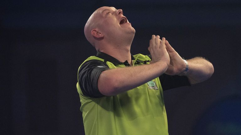 Michael van Gerwen kept alive his dreams of a fourth World Darts Championship crown but only after surviving a thriller against Joe Cullen