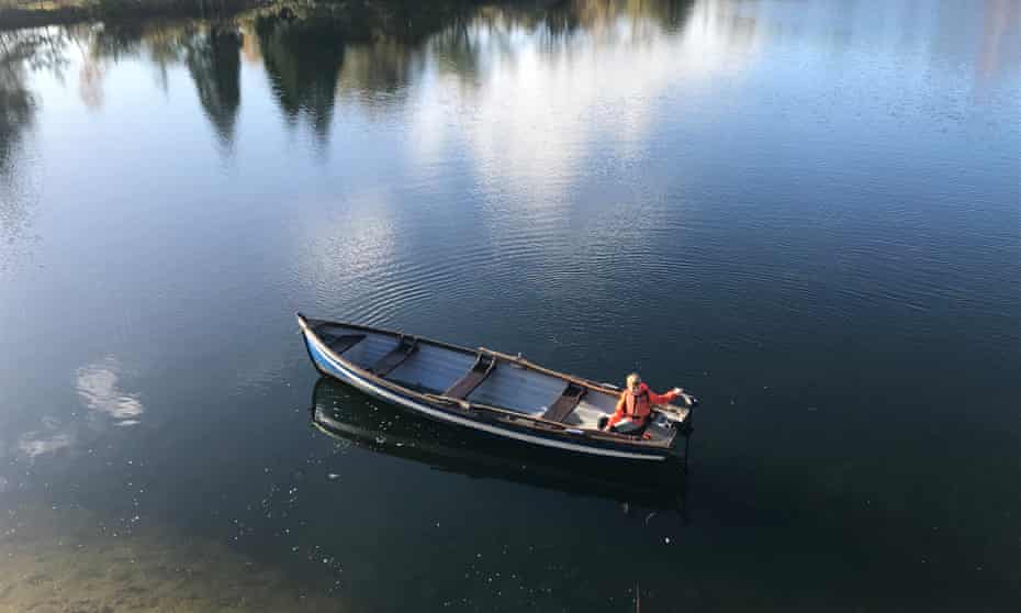 Each cabin comes with its own rowing boat.