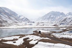 Lake Tulpar-Kul in the Chon-Alay mountains