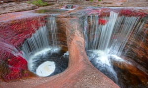 Waterfalls at Caño Cristales in La Macarena.