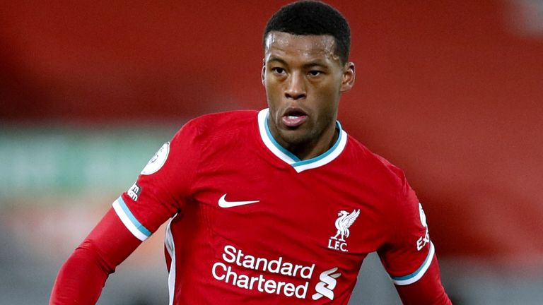 Georginio Wijnaldum&#39;s contract at Liverpool expires in the summer