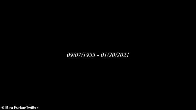 The tweet shared the date of her birth and the date of her death. No cause of death was given