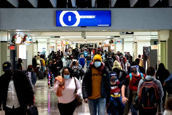 In Philadelphia International Airport last month. President Biden’s new executive orders will require all interstate travelers to wear masks.