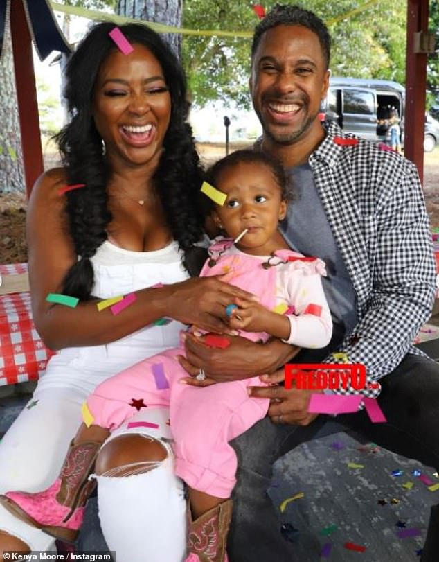 The former couple's split comes 16-months since their first breakup; they are pictured with daughter Brooklyn in  a post during more happier times in November 2020