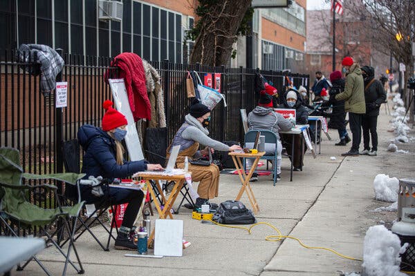 The Chicago Teachers Union said on Sunday that its members had voted to defy an order to return to the classroom before they were vaccinated against the coronavirus.