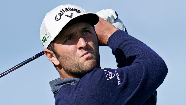 Jon Rahm is one off the lead at the halfway stage