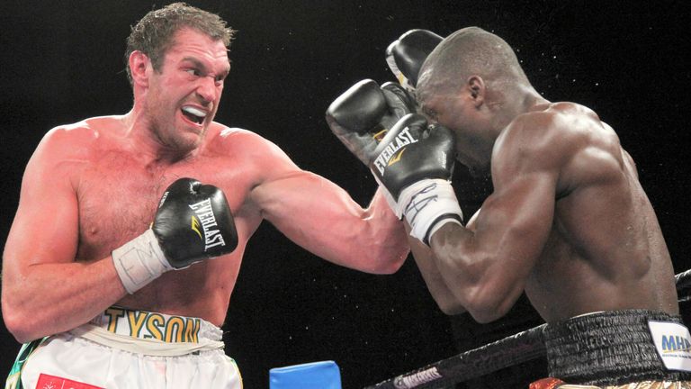 Fury climbed off the canvas to stop Steve Cunningham on his US debut