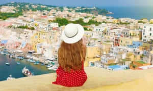 A panoramic view of Procida island.