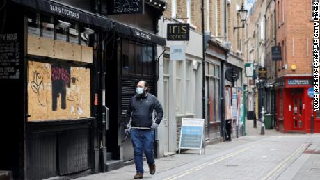 A quiet street in London during lockdown on January 15.