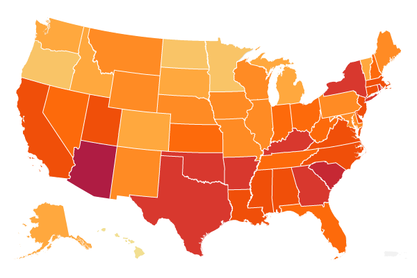 US coronavirus cases