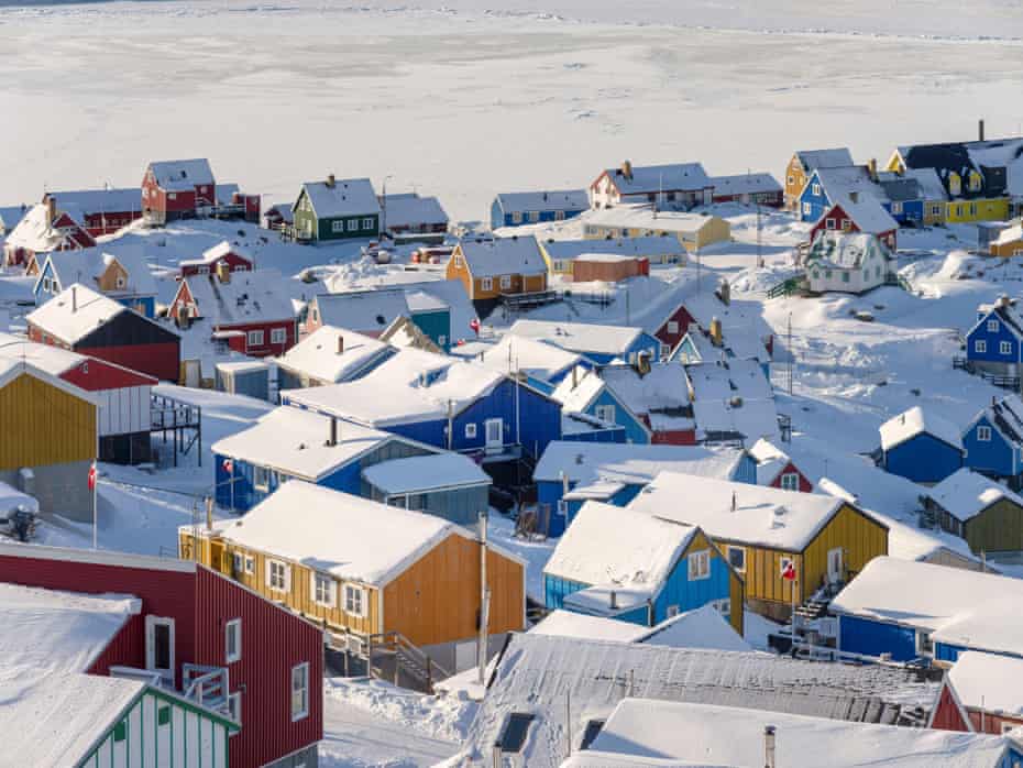 Upernavik, at the shore of Baffin Bay, Greenland.