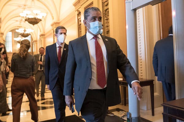 Congressman Adriano Espaillat of New York at the Capitol this month.