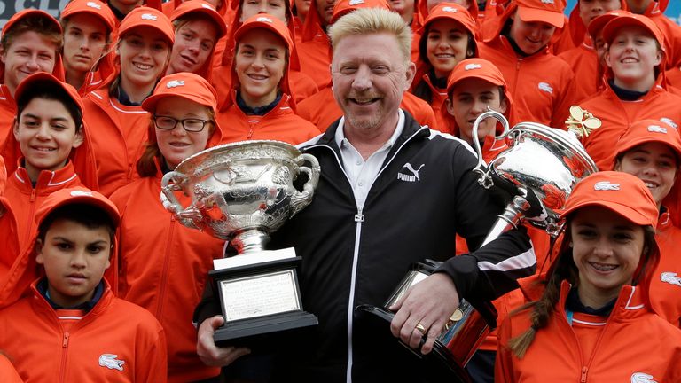 Boris Becker beat Ivan Lendl and Michael Chang to win his two titles in Melbourne