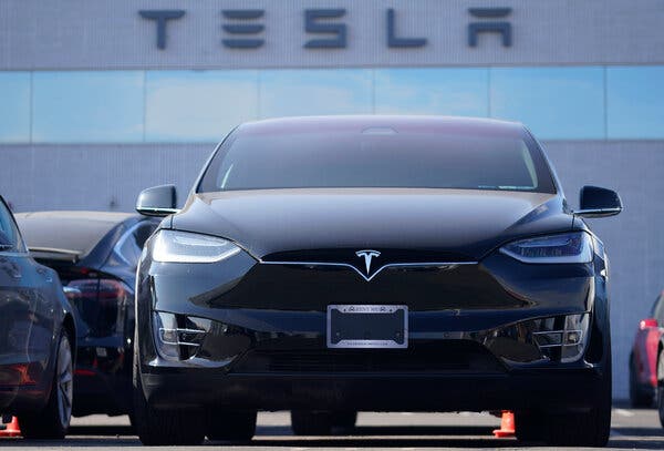 A 2021 Tesla Model X sport-utility vehicle. The company said it would recall&nbsp;Model S vehicles from 2012 to 2018 and Model X vehicles from 2016 to 2018.