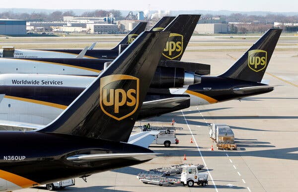 UPS has put in place a strategy aimed at improving profit over package volume.