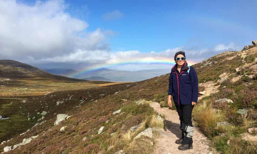 Jo Frost walking in the Cairngorms last year.