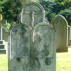 Eric Gill headstone for May Reeves, Claughton-on-Brock, Lancashire