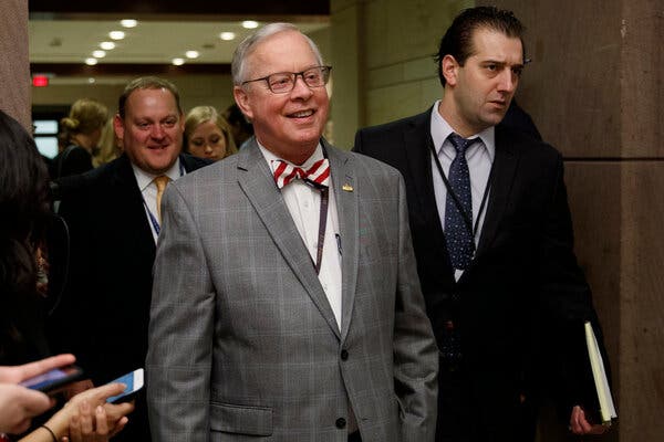 Representative Ron Wright, Republican of Texas, on the Capitol Hill in 2018.