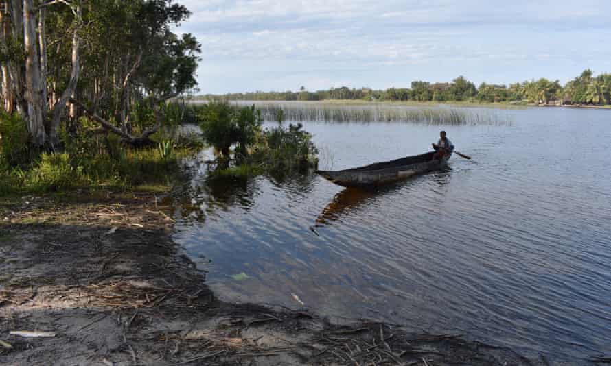 Crossing to Andranokoditra village, Pangalanes canal, Madagascar