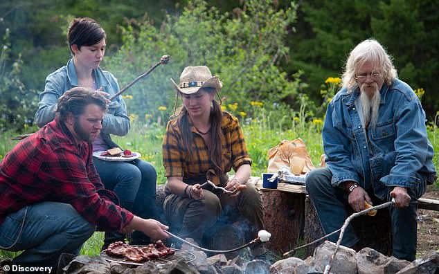 They made do in the world: A scene from the show Alaskan Bush People from Discovery