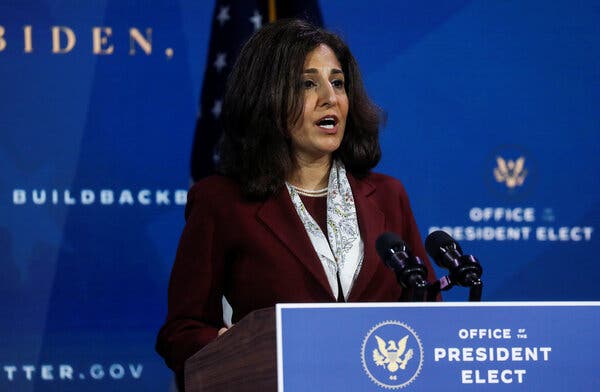 Neera Tanden’s Twitter posts drew questions and complaints Tuesday from Republicans. 