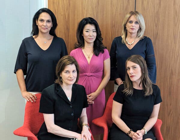 Jeanine Ramirez, standing left, Vivian Lee and Kristen Shaughnessy, and Roma Torre, sitting left, along with Amanda Farinacci have a combined three Emmys and 10 additional Emmy nominations.