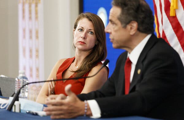 In a leaked phone call, Melissa DeRosa, Gov. Andrew M. Cuomo’s top aide, told lawmakers that “basically, we froze.”