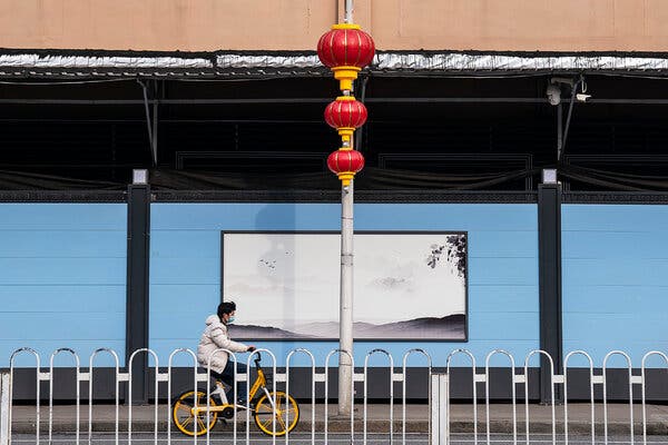 A closed of Huanan seafood market in Wuhan, China on Tuesay. China’s continued resistance to revealing information about the early days of the coronavirus outbreak, the scientists say, makes it difficult for them to uncover important clues that could help stop future outbreaks.