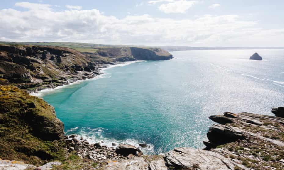 Rocky coastline near Tintagel