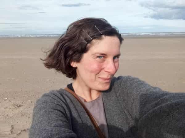 The writer on the beach in County Louth