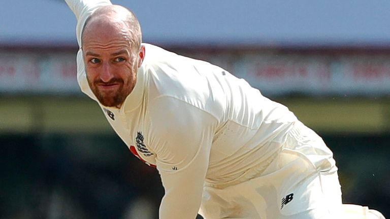 Left-arm spinner Jack Leach also took four wickets in India's second innings (Pic credit - BCCI)