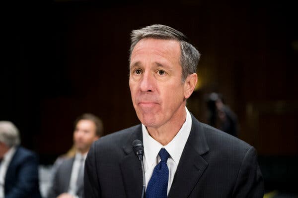 Arne Sorenson, the chief executive of Marriott International, in 2019.&nbsp;